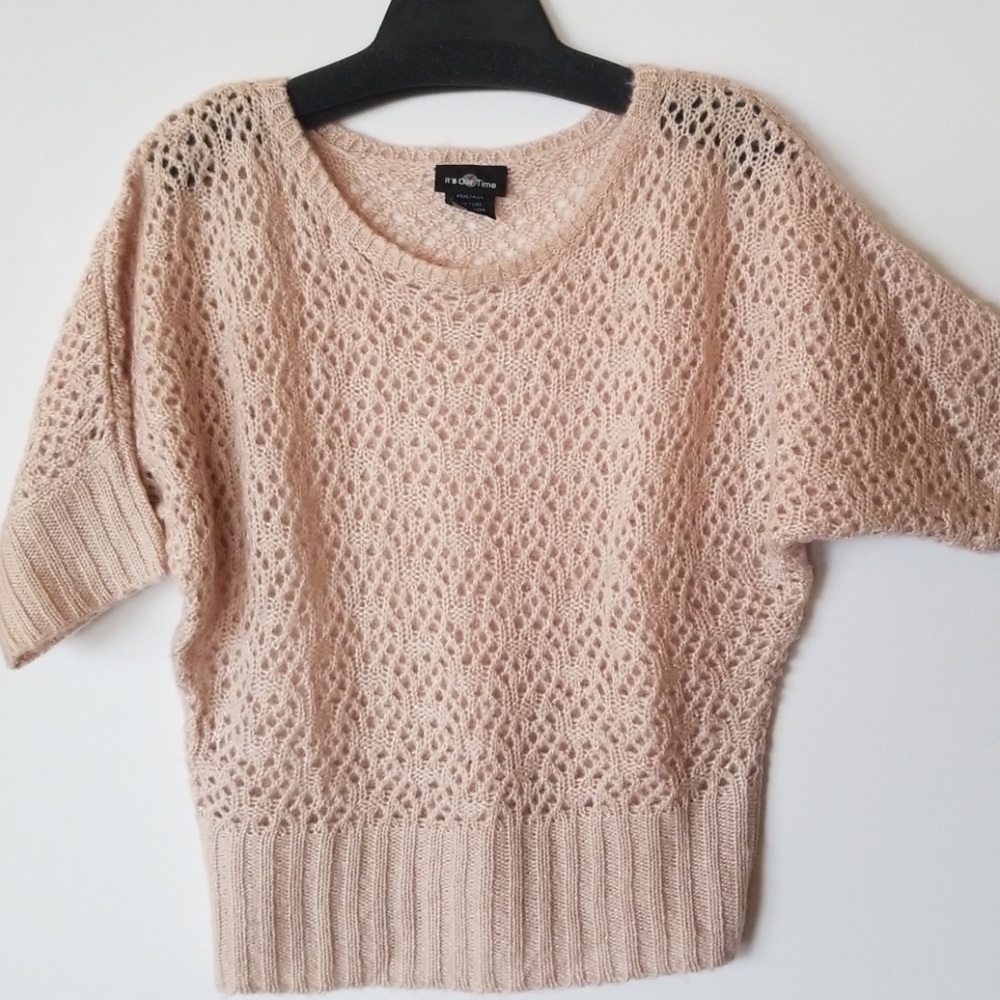 Gorgeous Champagne Knit Sweater